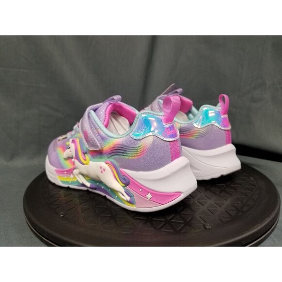 Skechers Unicorn Chaser Girls Pink White Size 3 Brand New In Box !! - Picture 6 of 12